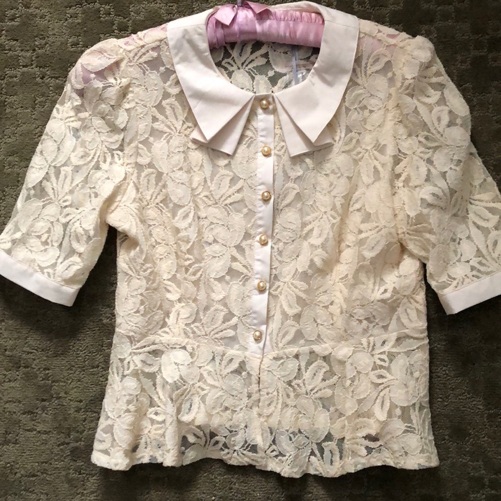 ModCloth New Lace Shirt